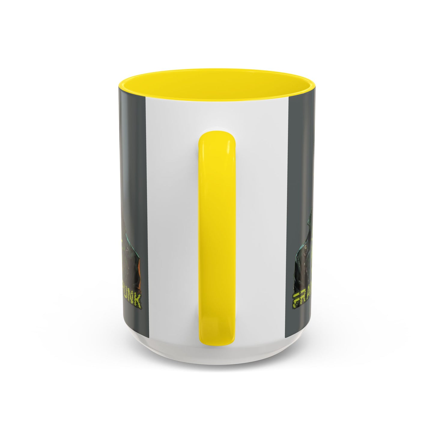 Frankenpunk Grey Accent Mug by CreepyCrafts.boo