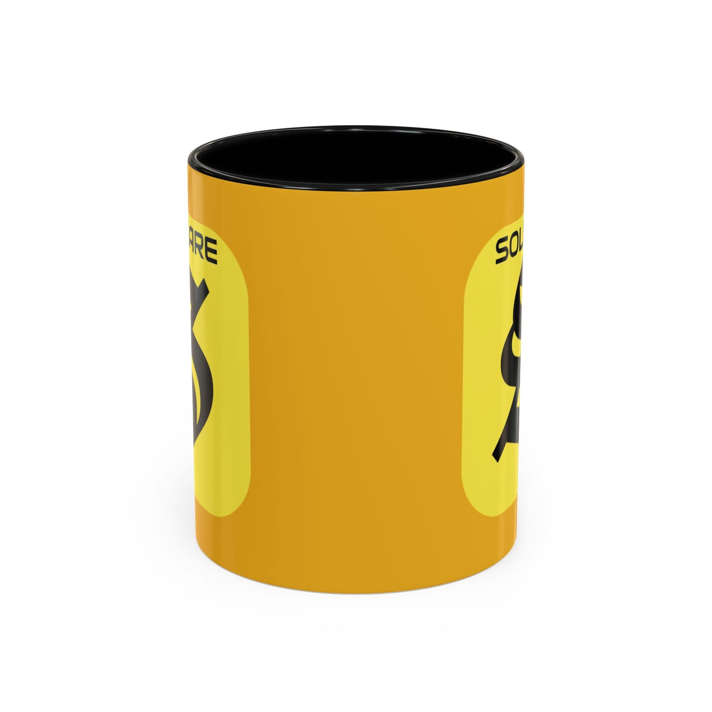 SolflareLogo Yellow Accent Mug by cypherpunkgear.com