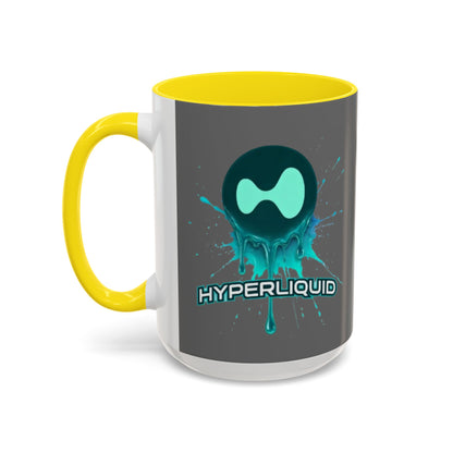 HYPE Drip Grey Accent Mug by cypherpunkgear.com