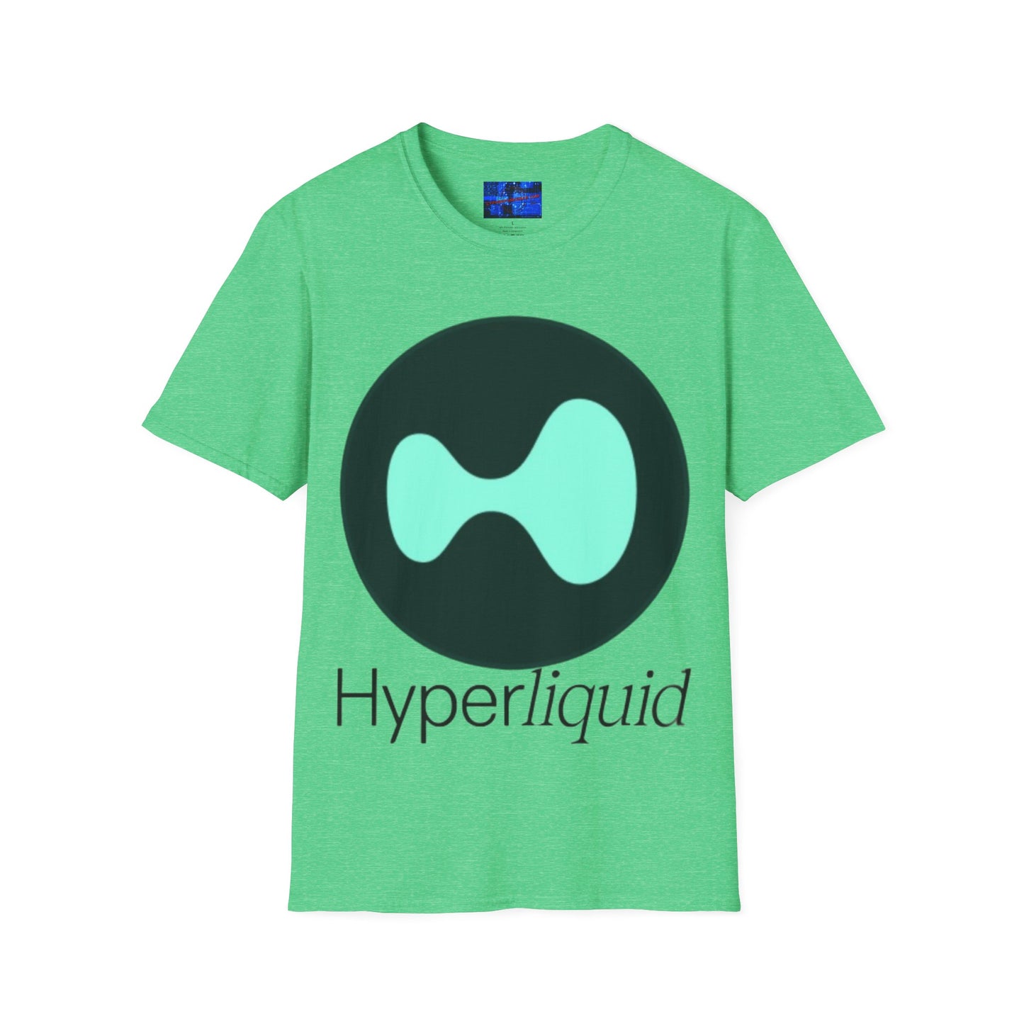 Hyperliquid Black font Unisex T-Shirt by cypherpunkgear.com