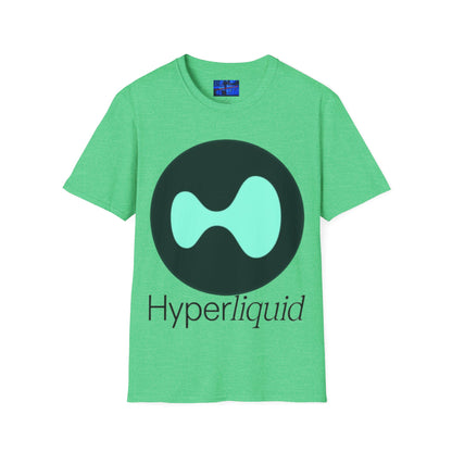 Hyperliquid Black font Unisex T-Shirt by cypherpunkgear.com