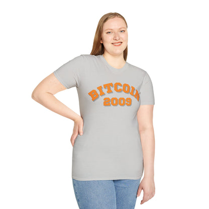 Bitcoin 2009 Light colors Unisex T-Shirt by cypherpunkgear.com