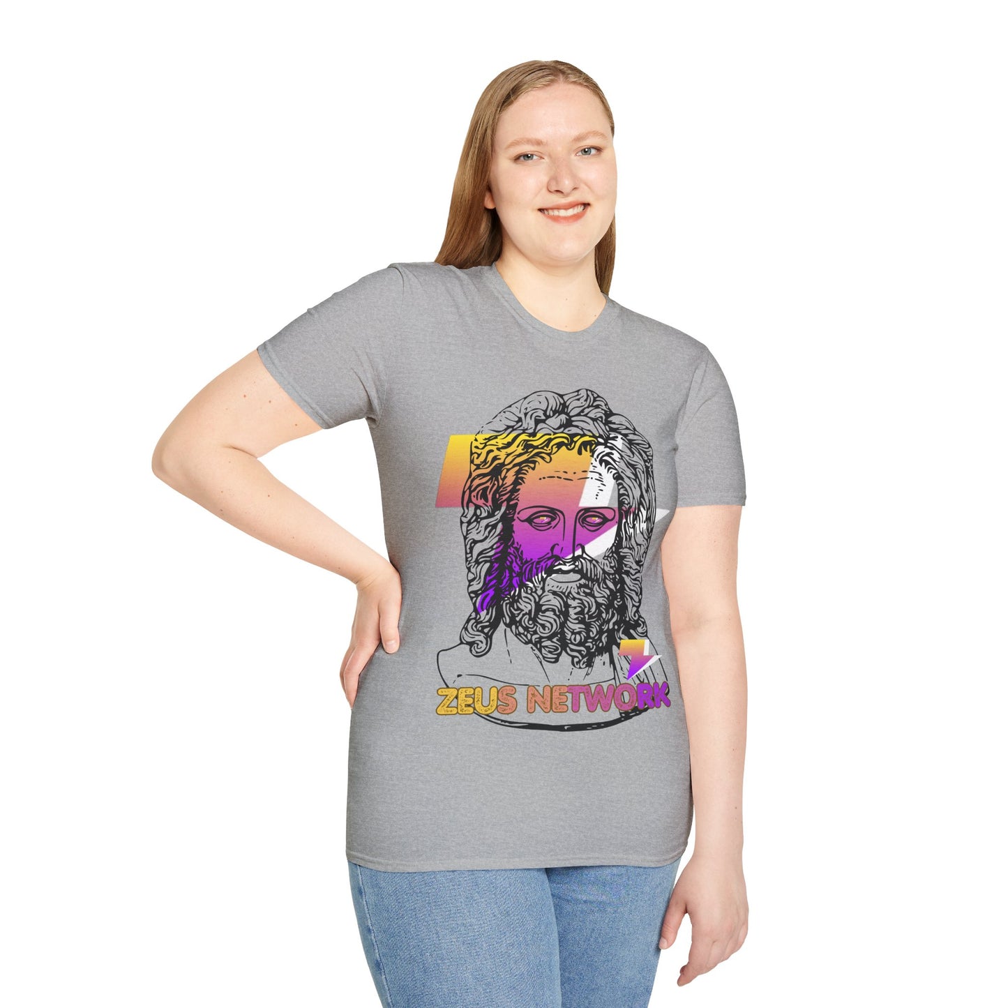 Zeus Network Light colors Unisex T-Shirt by cypherpunkgear.com