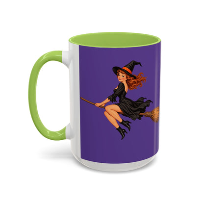 Hazel Hex Purple Accent Mug by CreepyCrafts.boo