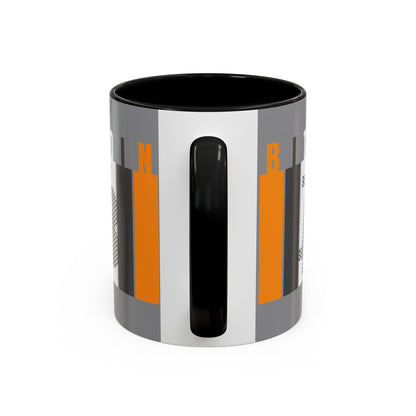 Bitcoin (BTC) Freedom Accent Mug by cypherpunkgear.com