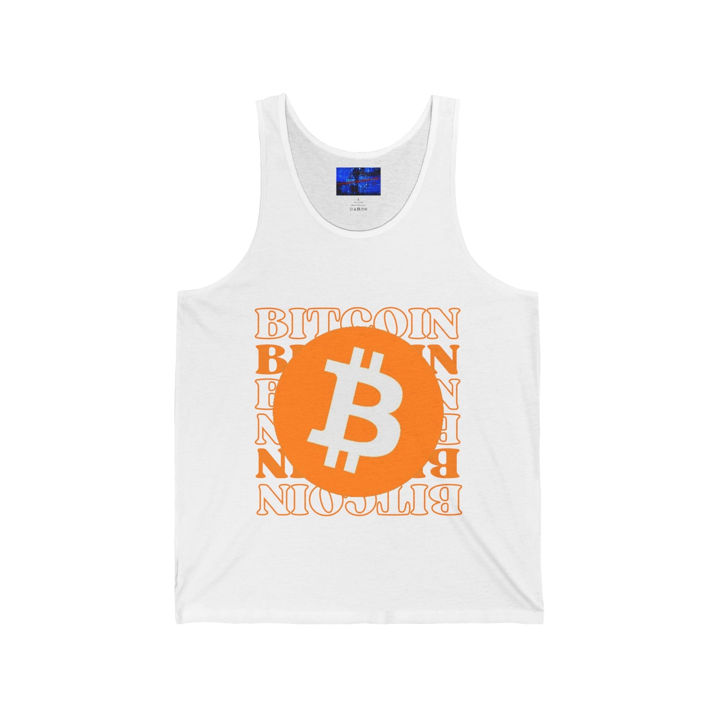 Bitcoin Bitcoin Bitcoin (BTC) Unisex Jersey Tank Top by cypherpunkgear