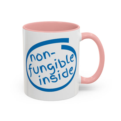 Non-Fungible Inside White Accent Mug by cypherpunkgear.com