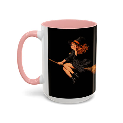 Hazel Hex Black Accent Mug by CreepyCrafts.boo