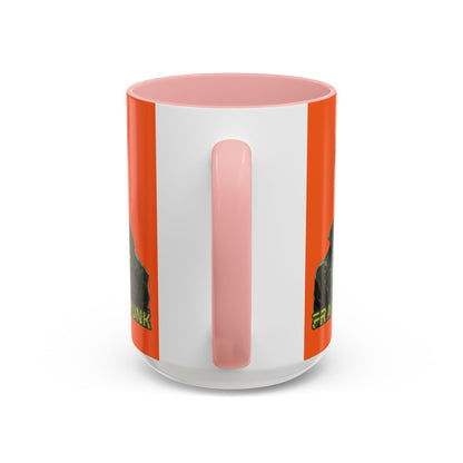 Frankenpunk Orange Accent Mug by CreepyCrafts.boo