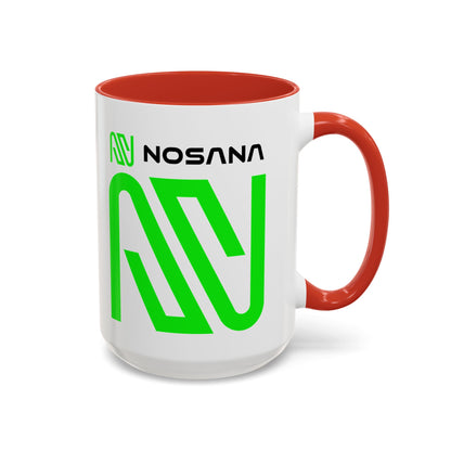 Nosana (NOS) Accent Mug by cypherpunkgear