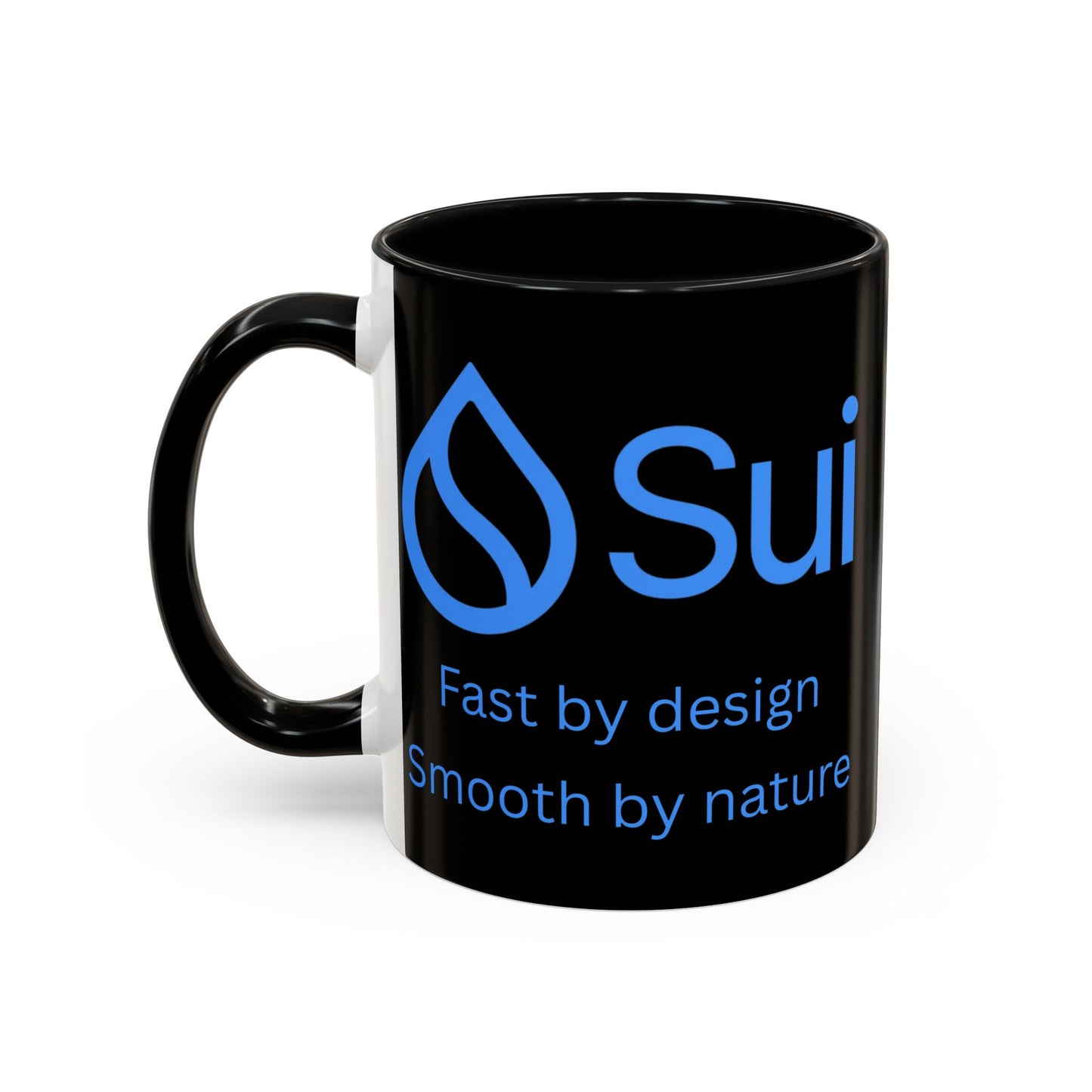 SUI Black Accent Mug by cypherpunkgear.com