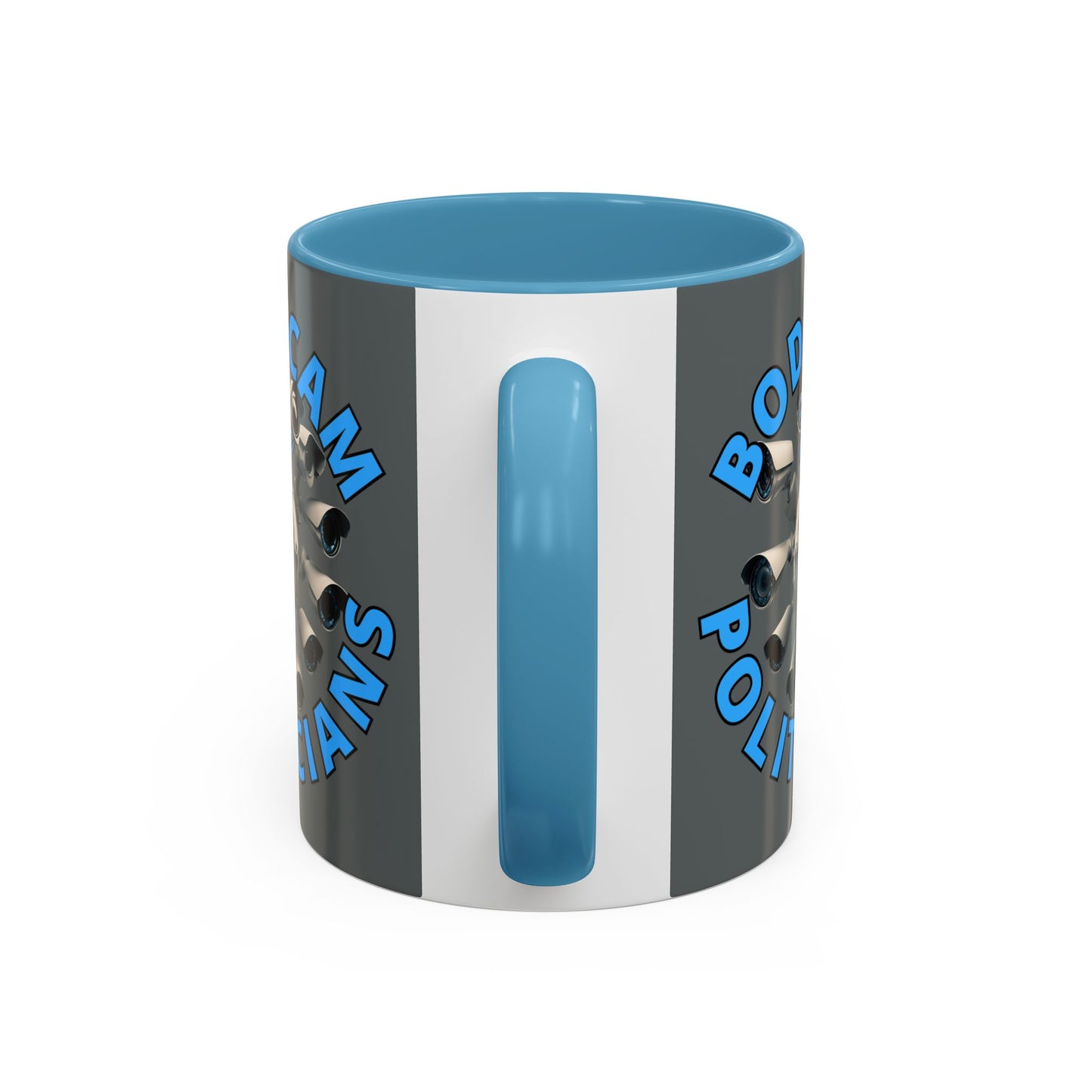 Bodycam the Politicians Cameras Grey Accent Mug by cypherpunkgear.com