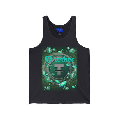 Tether Unisex Jersey Tank Top by cypherpunkgear.com