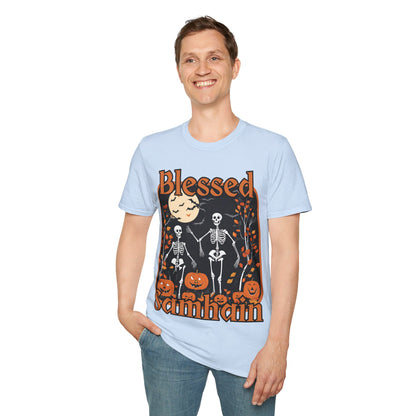 Spooktacular Skeletons of Samhain LTcolors Unisex T-Shirt by cypherpunkgear