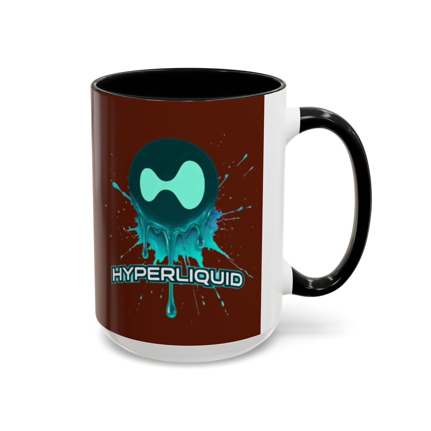 HYPE Drip Brown Accent Mug by cypherpunkgear.com