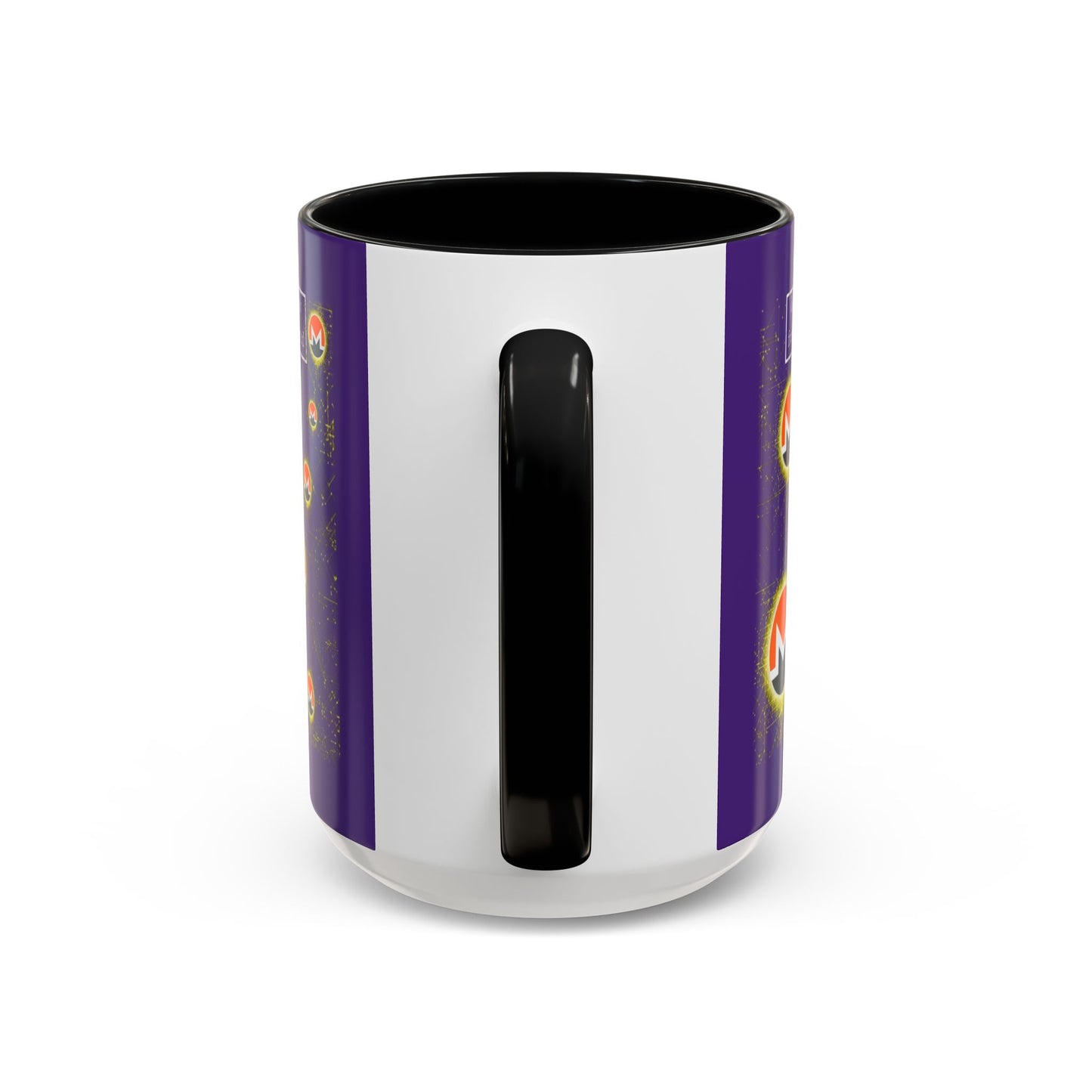 Monero (XMR) don't assume your freedoms are assured Purple Accent Mug by cypherpunkgear.com