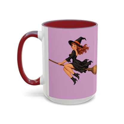 Hazel Hex Pink Accent Mug by CreepyCrafts.boo