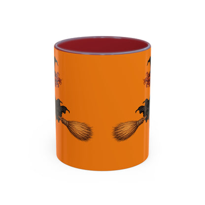 Hazel Hex Orange Accent Mug by CreepyCrafts.boo
