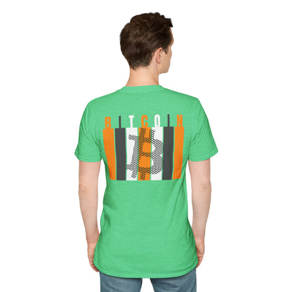 2-sided, Bitcoin (BTC) Decentralized Freedom Dark colors Unisex T-Shirt by cypherpunkgear.com