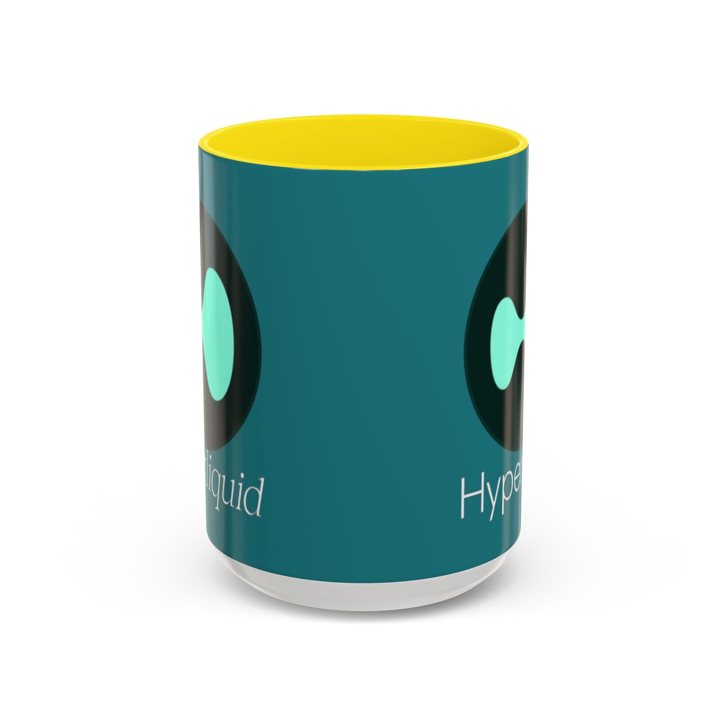 Hyperliquid White font Hyperliquid Accent Mug by cypherpunkgear.com