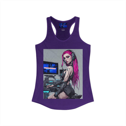 ¡Cyberpunk de cypherpunkgear! Camiseta sin mangas ideal con espalda cruzada para mujer