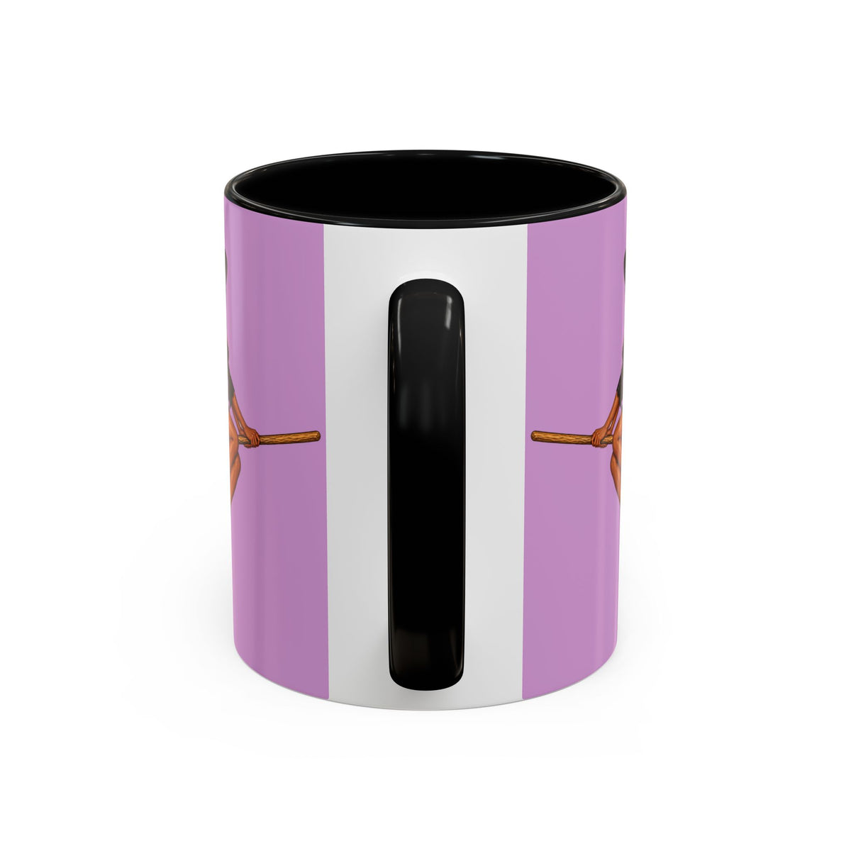 Velvet Vex Pink Accent Mug by CreepyCrafts.boo