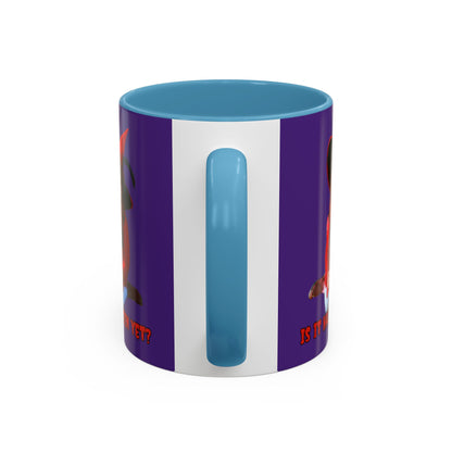 Is it Halloween yet? Purple Accent Mug by CreepyCrafts.boo