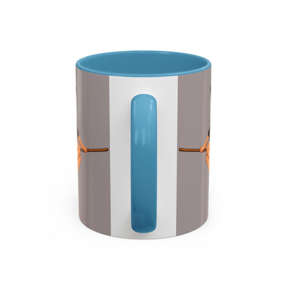 Hazel Hex Grey Accent Mug by CreepyCrafts.boo