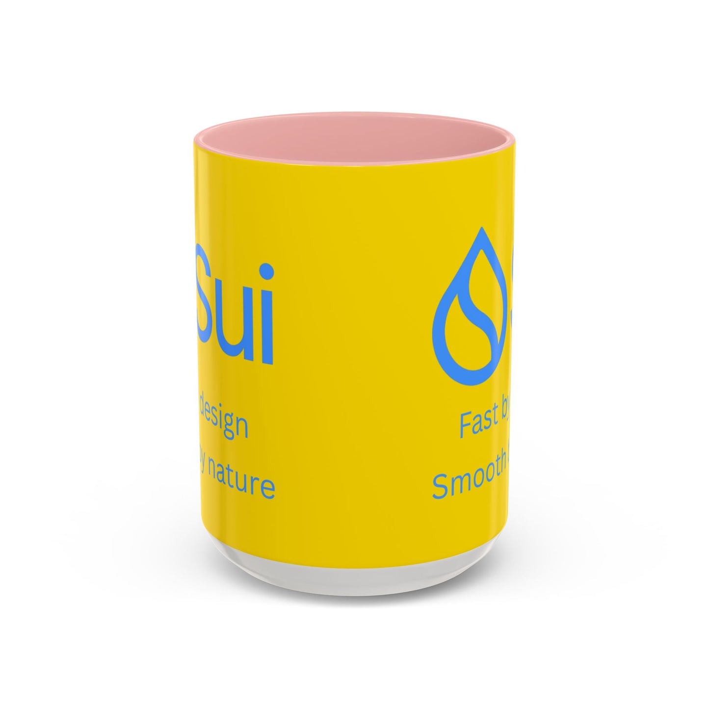 SUI Yellow Accent Mug by cypherpunkgear.com