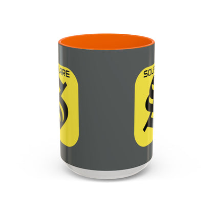 SolflareLogo Grey Accent Mug by cypherpunkgear.com