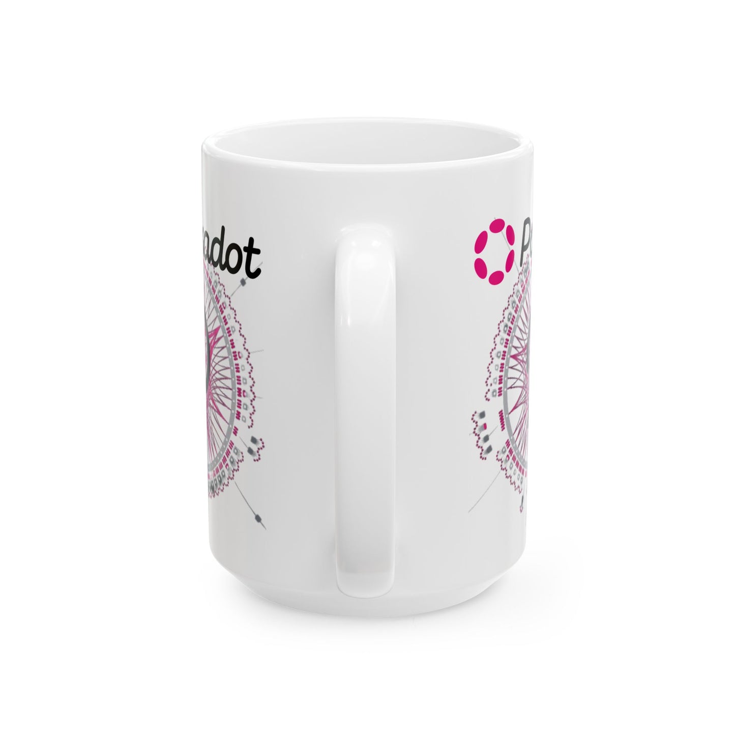 Polkadot (DOT) White Mug by cypherpunkgear.com