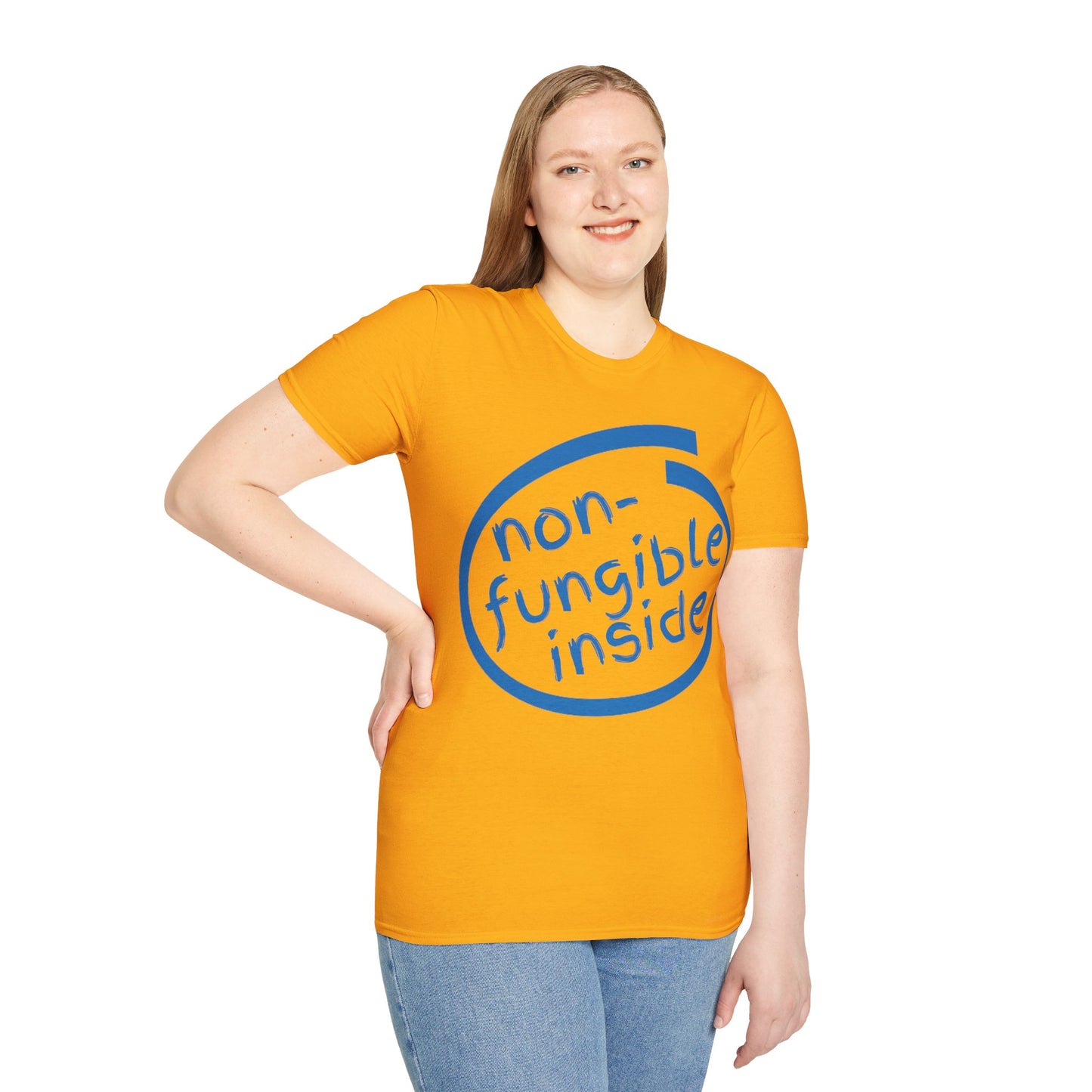 Non-Fungible Inside Light colors Unisex T-Shirt by cypherpunkgear.com