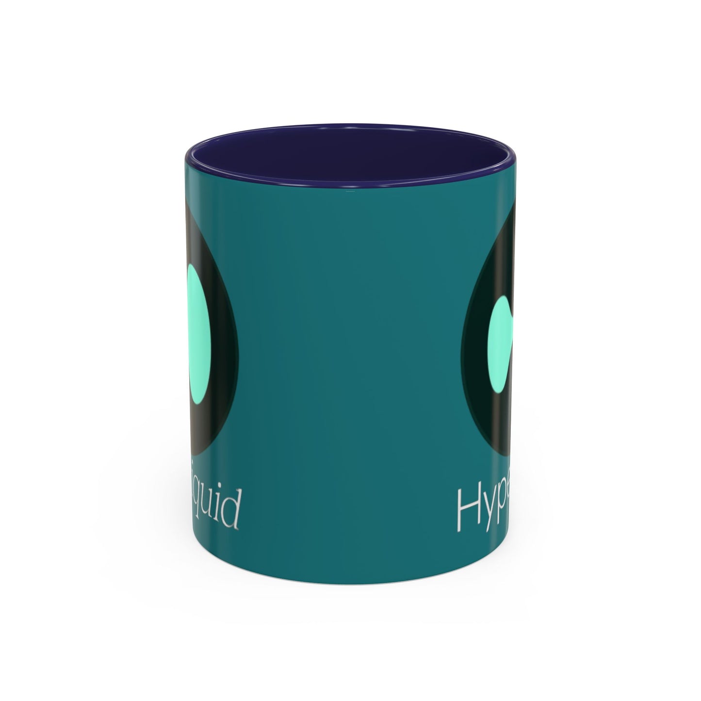 Hyperliquid White font Hyperliquid Accent Mug by cypherpunkgear.com
