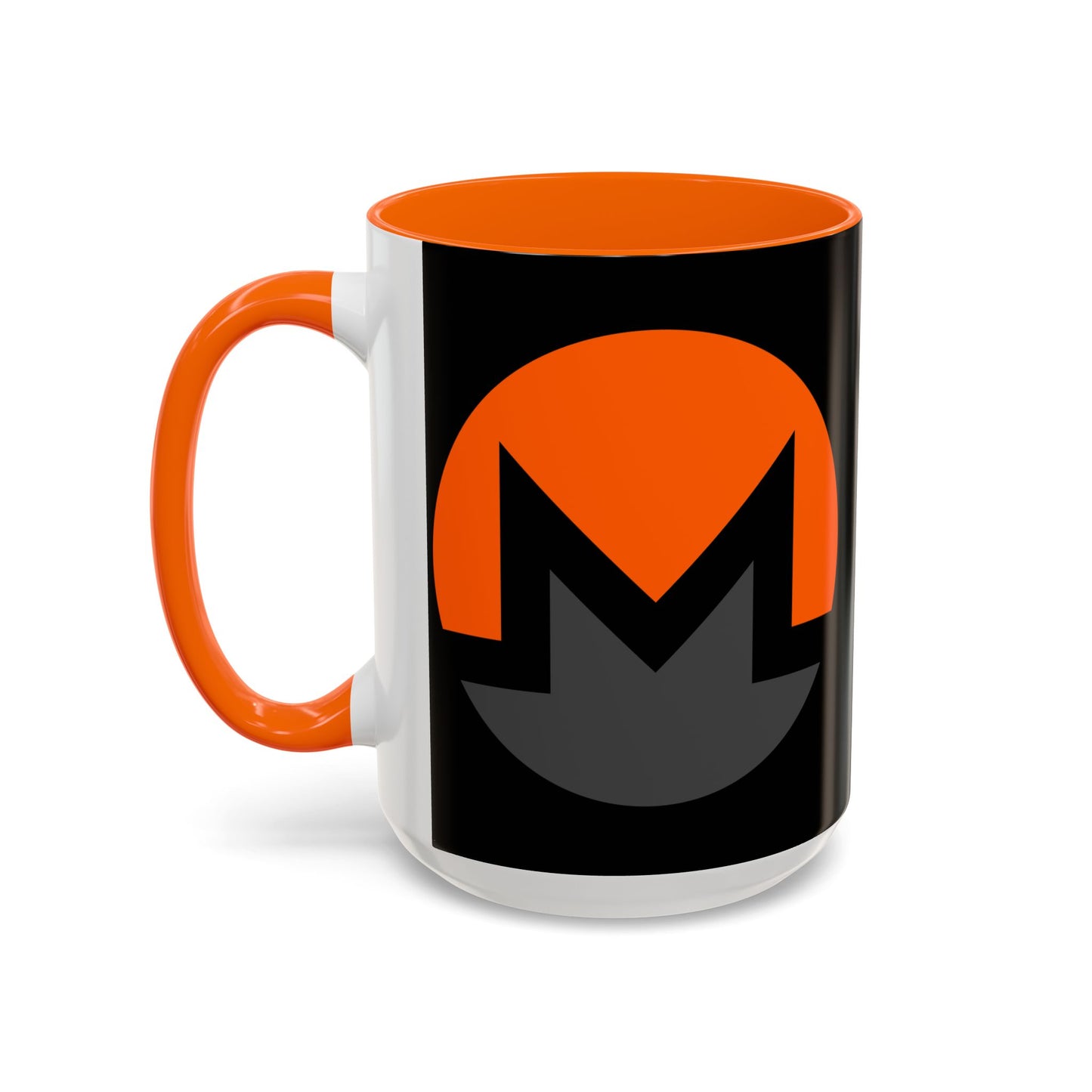 Monero (XMR) Black Accent Mug by cypherpunkgear.com
