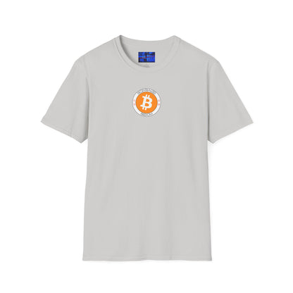 2-sided, Bitcoin, Bitcoin, Bitcoin (BTC) Light colors Unisex T-Shirt by cypherpunkgear.com