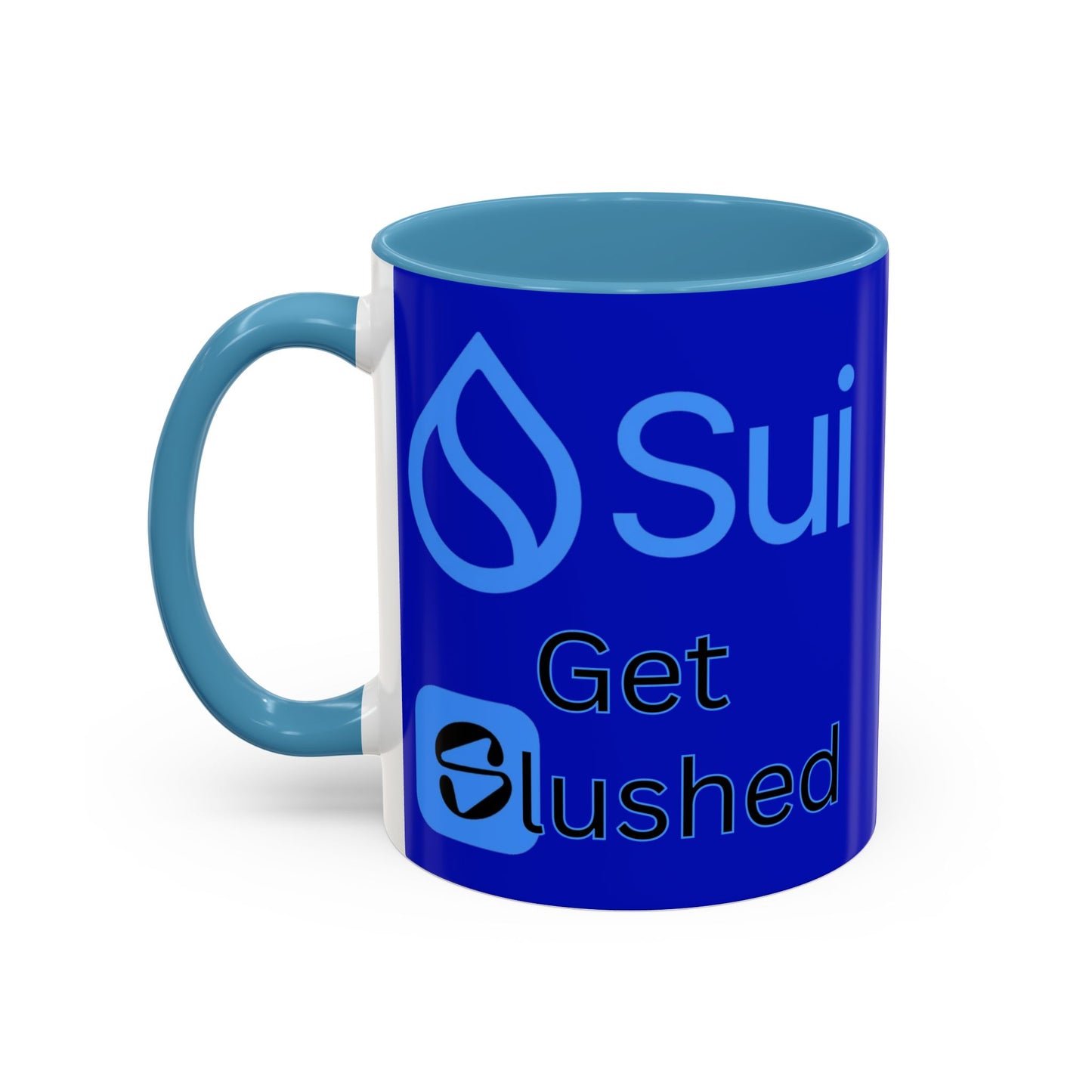Sui: Get Slushed Dark Blue Accent Mug by cypherpunkgear.com