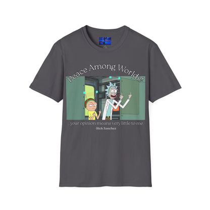 Peace Among Worlds! Dark colors Unisex T-Shirt by cypherpunkgear.com