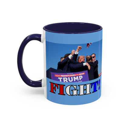 Fight! Accent Mug by cypherpunkgear