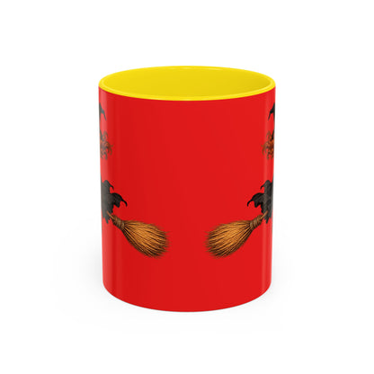 Hazel Hex Red Accent Mug by CreepyCrafts.boo