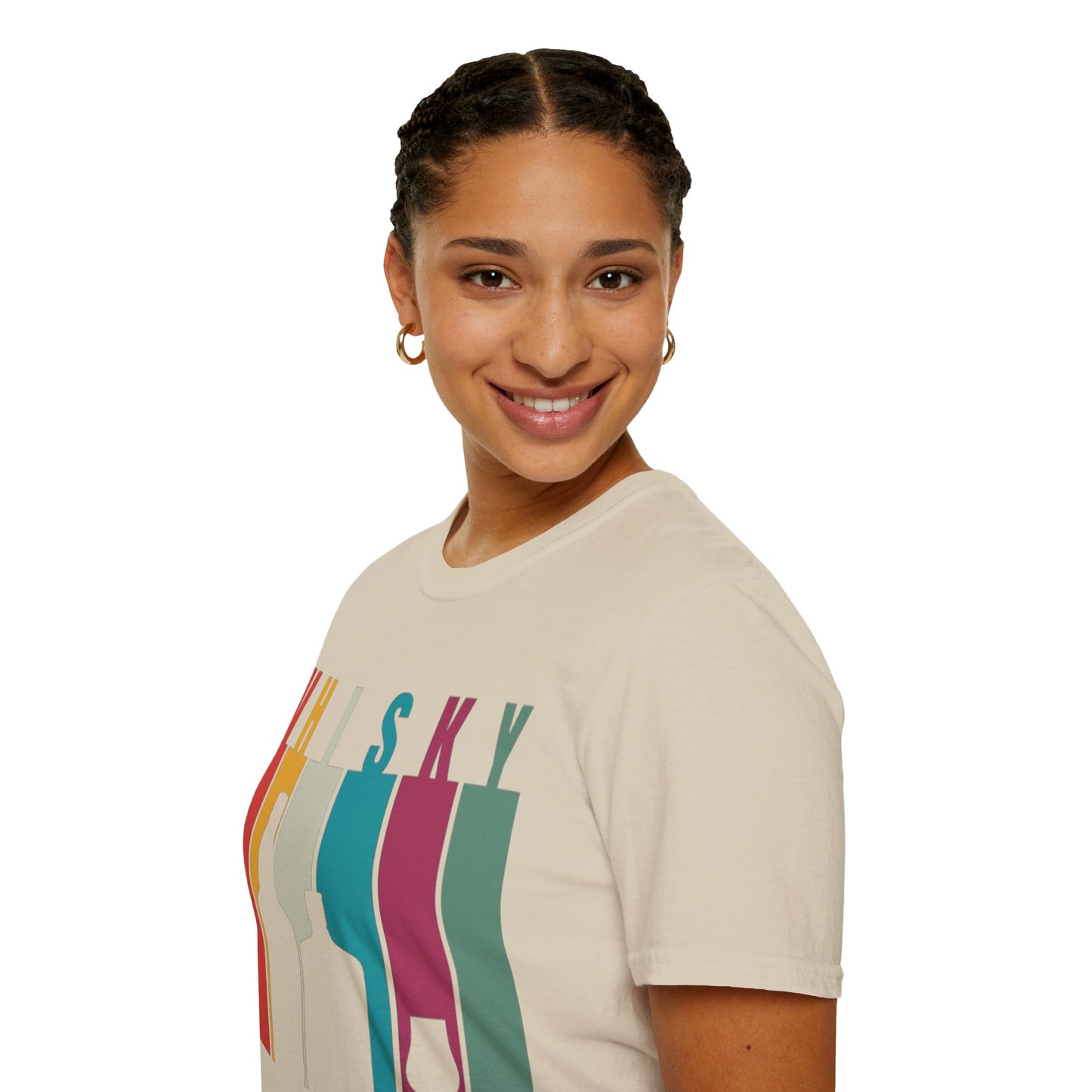 Whisky spelled without an 'e' Light colors Unisex T-Shirt by cypherpunkgear.com