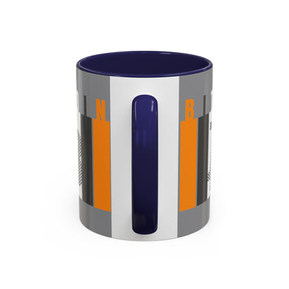 Bitcoin (BTC) Freedom Accent Mug by cypherpunkgear