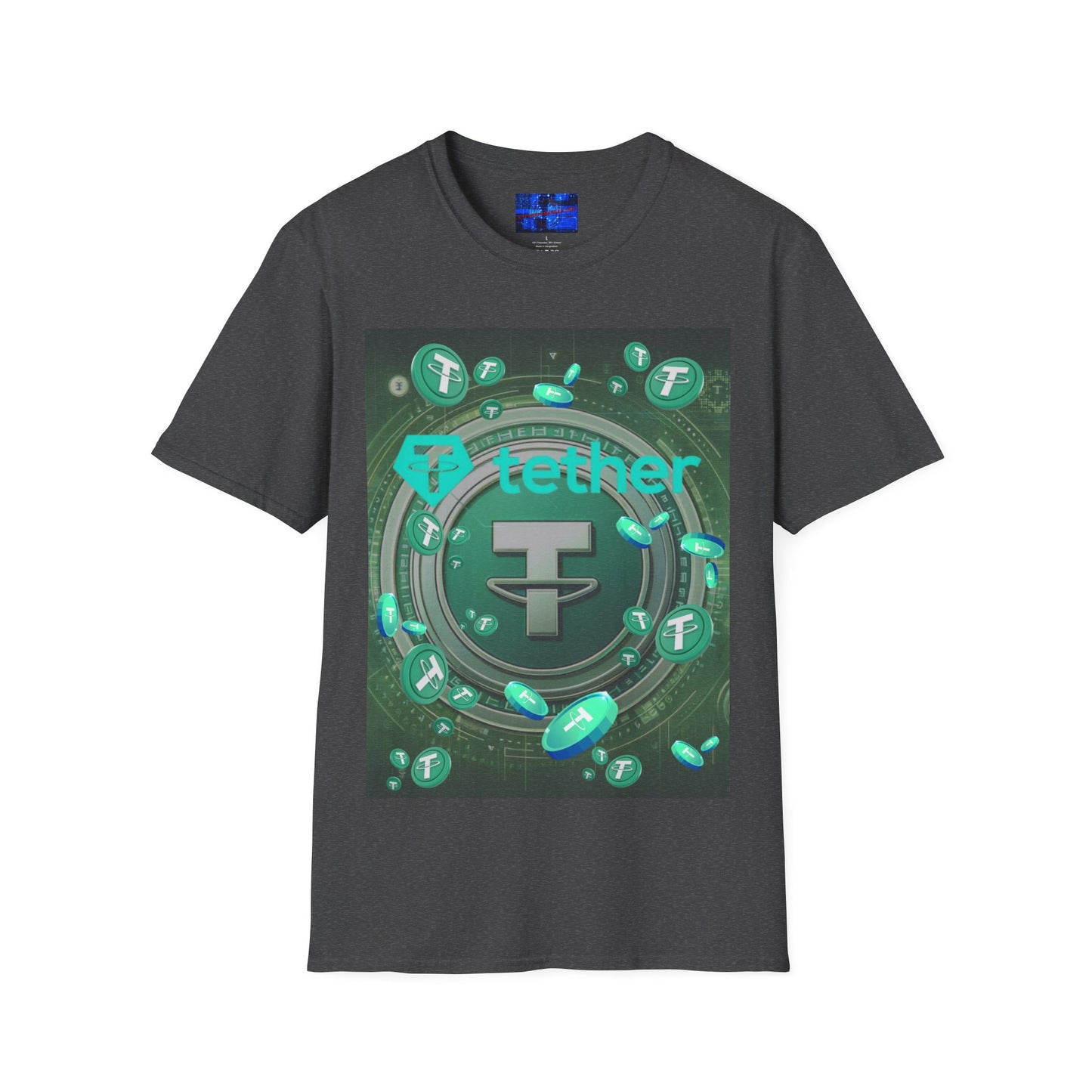 Tether Dark colors Unisex T-Shirt by cypherpunkgear.com