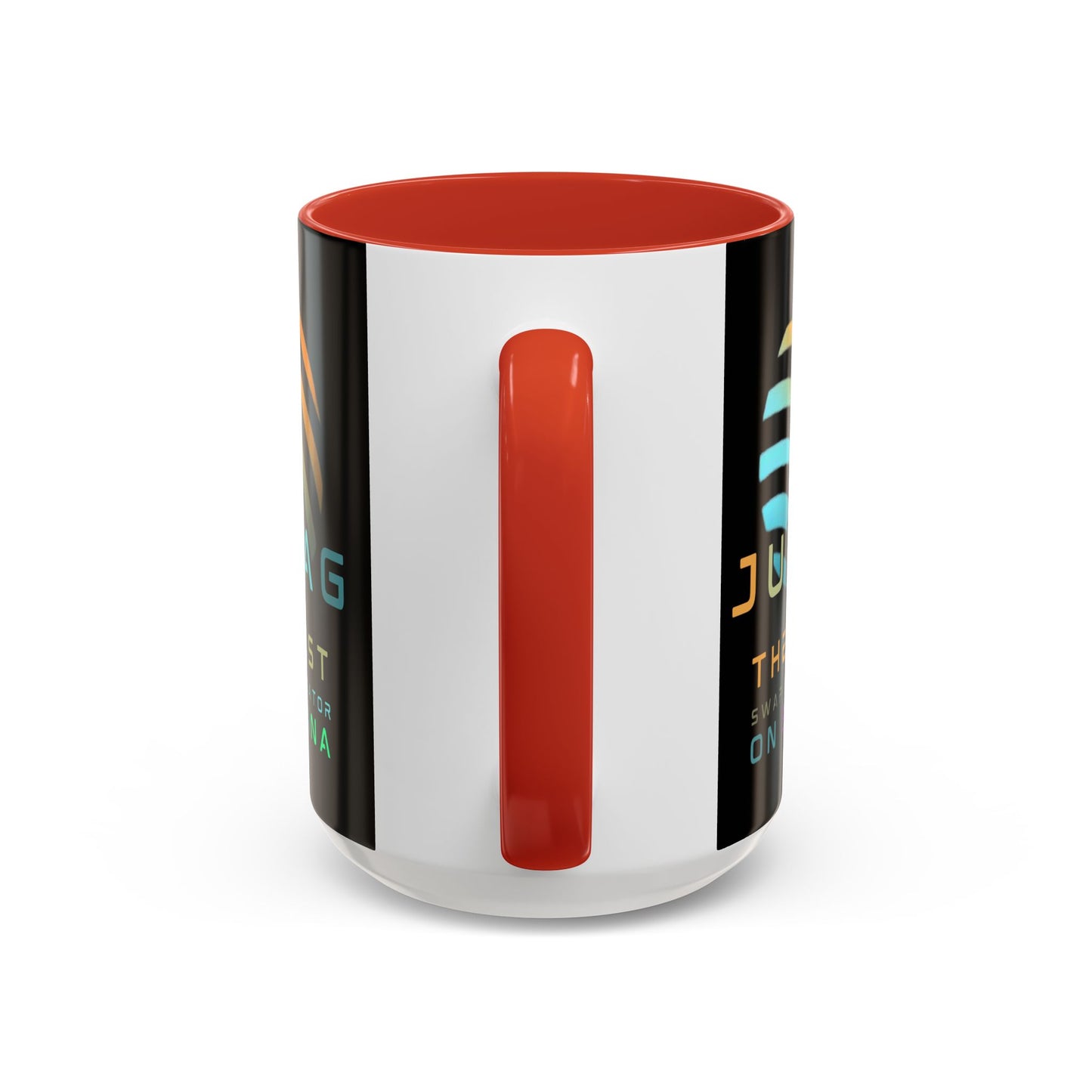 Jupiter (JUP) the best aggregator on Solana Black Accent Mug by cypherpunkgear.com
