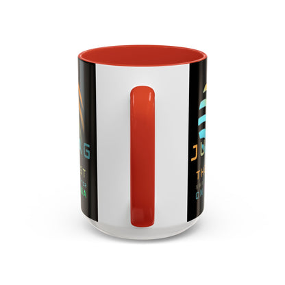 Jupiter (JUP) the best aggregator on Solana Black Accent Mug by cypherpunkgear.com