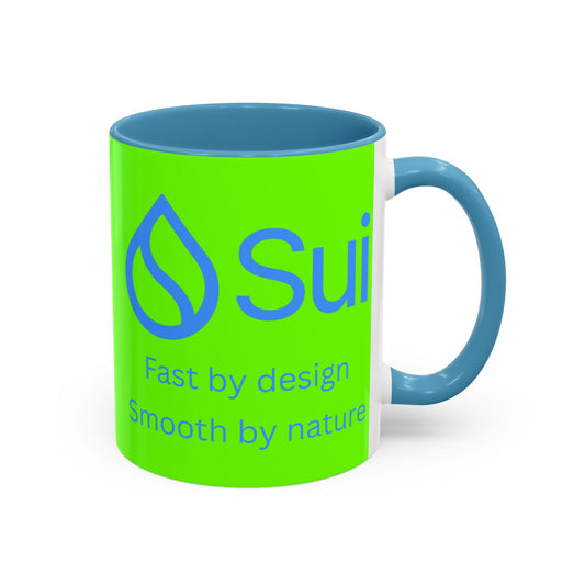 SUI Green Accent Mug by cypherpunkgear.com