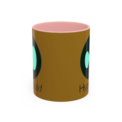 Hyperliquid Black font Brown Accent Mug by cypherpunkgear.com