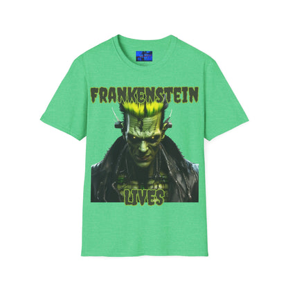 Frankenstein Lives DKcolors Unisex T-Shirt by cypherpunkgear