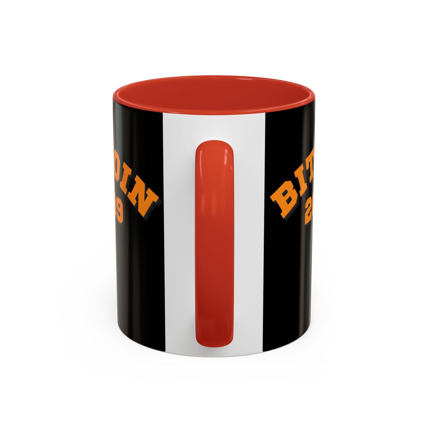 Bitcoin 2009 Black Accent Mug by cypherpunkgear.com