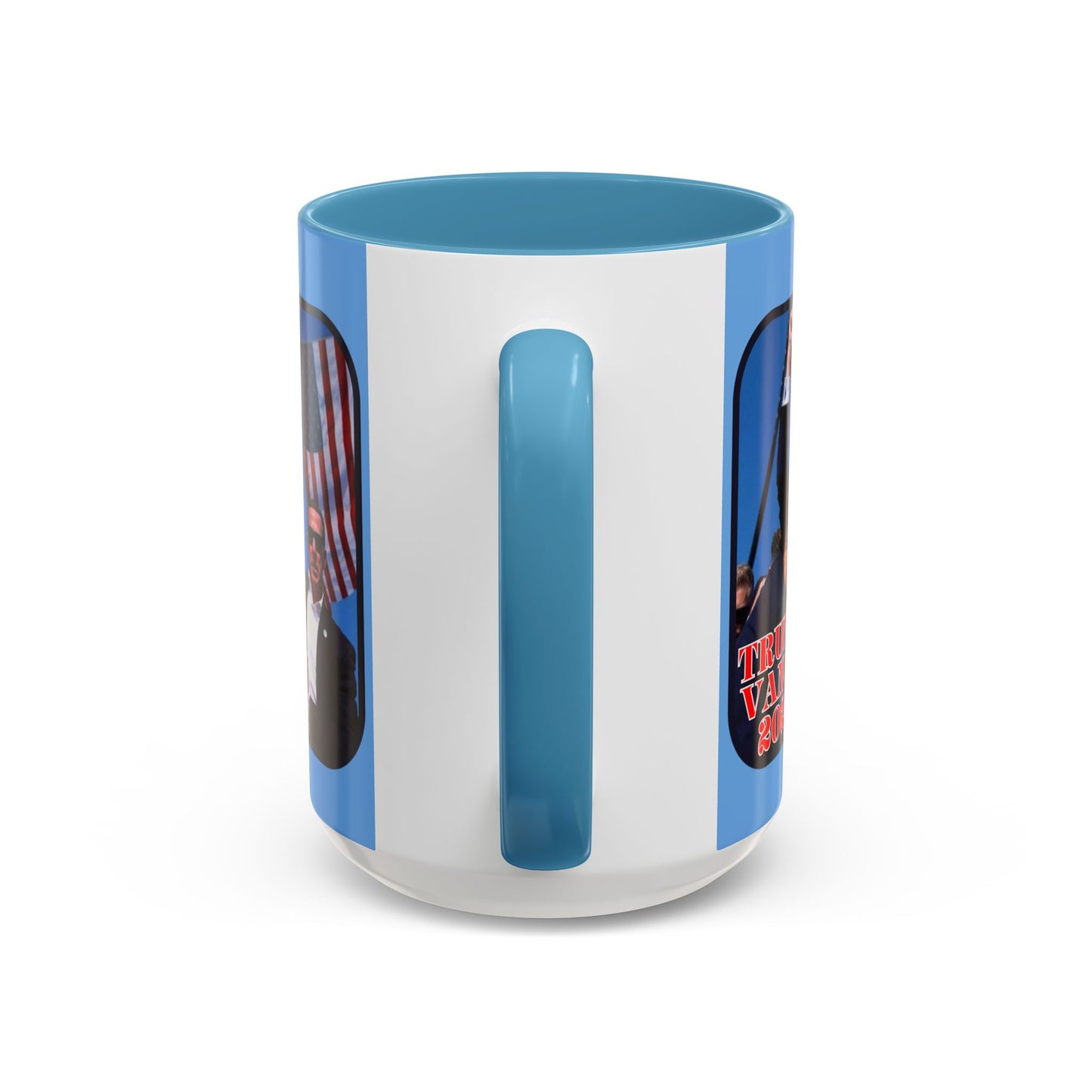 Trump and Vance 2024 Accent Mug by cypherpunkgear