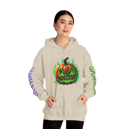 Blessed Samhain Green Jack Hoodie Unisex Hooded Sweatshirt by CreepyCrafts.boo